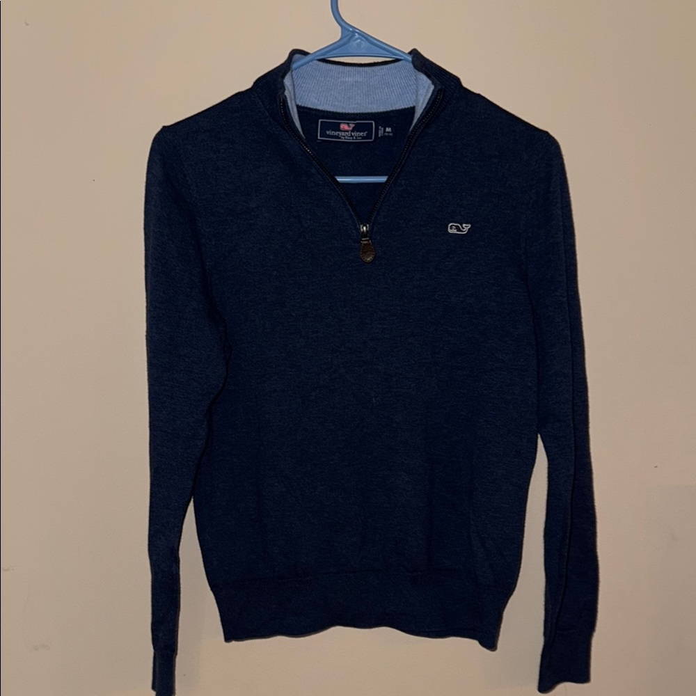 Vineyard Vines Medium and Youth Navy Sweater 1/4 Zip